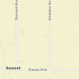 Sunset California Street Map