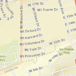 Leadville North Street Map