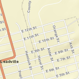 Leadville Street Map