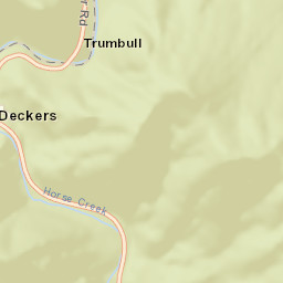 Deckers Colorado Street Map