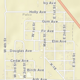 708-712 Ash Avenue, Palco, KS 67657, USA Street Map