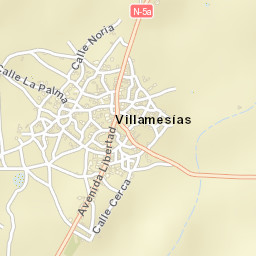 Villamesías Street Map
