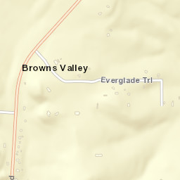 Browns Valley California Street Map
