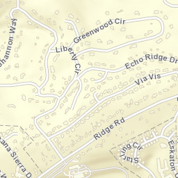 Echo Ridge Trails California Street Map