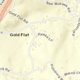 Gold Flat California Street Map