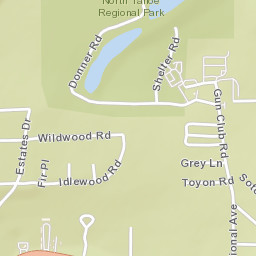 Tahoe Estates California Street Map