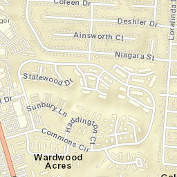 Wardwood Acres Ohio Street Map