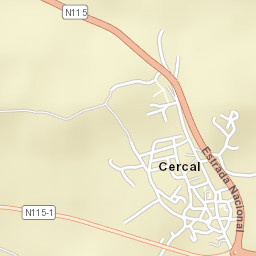 Cercal Street Map