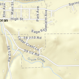 Collbran Colorado Street Map