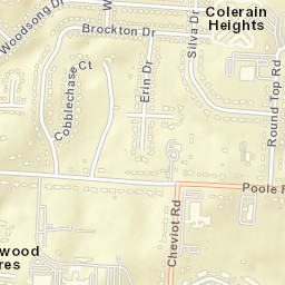 Colerain Heights Ohio Street Map