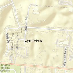 Lynnview Ohio Street Map