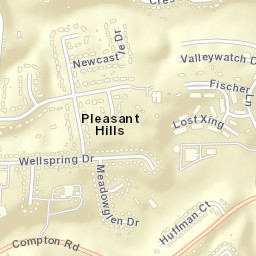 Pleasant Hills Ohio Street Map