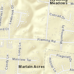 Marlain Acres Ohio Street Map