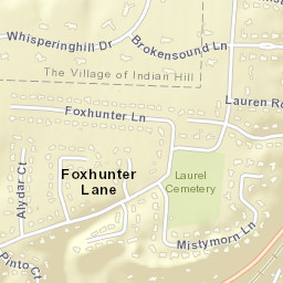 Foxhunter Lane Ohio Street Map