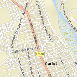 Carlet Street Map