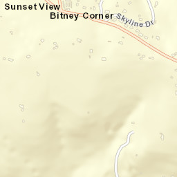 Bitney Corner California Street Map
