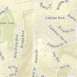 Alta Vista Park California Street Map