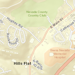 Hills Flat California Street Map