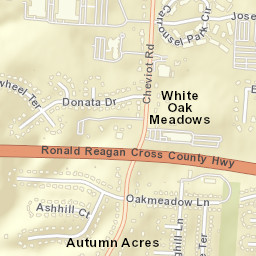 White Oak Meadows Ohio Street Map