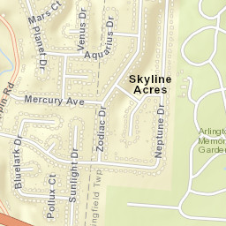 Skyline Acres Ohio Street Map