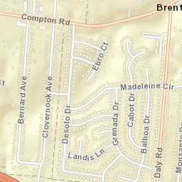 Brentwood Ohio Street Map