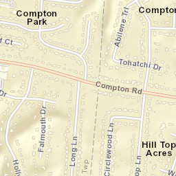 Hill Top Acres Ohio Street Map