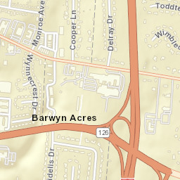 Barwyn Acres Ohio Street Map