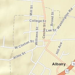 Albany Ohio Street Map