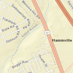 Hammville Delaware Street Map