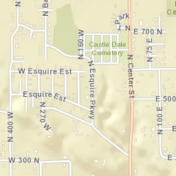 600-698 North Spartan Center Street, Castle Dale Street Map