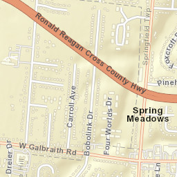 Spring Meadows Ohio Street Map