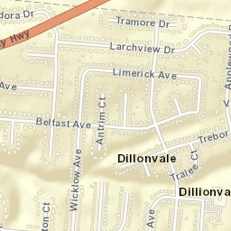 Dillonvale Ohio Street Map