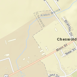 Cheswold Delaware Street Map
