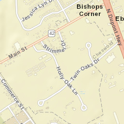 Bishops Corner Delaware Street Map