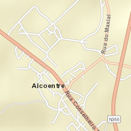 Alcoentre Street Map