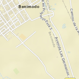 Benimodo Street Map