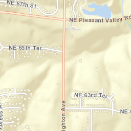 5201-5399 Northeast Pleasant Valley Road Street Map