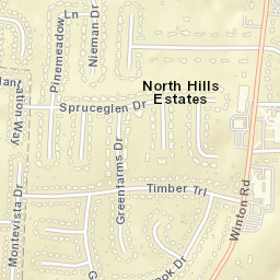 North Hills Estates Ohio Street Map