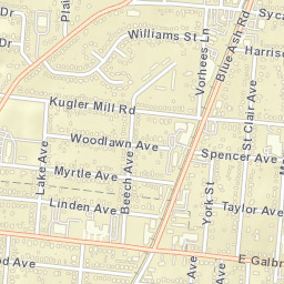 Rossmoyne Ohio Street Map