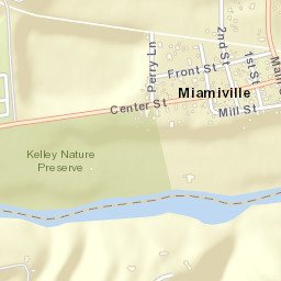 Miamiville Ohio Street Map