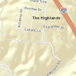 The Highlands Ohio Street Map