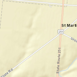 Saint Martin Ohio Street Map
