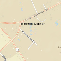 Moores Corner Delaware Street Map