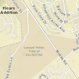 Hoars Addition Delaware Street Map