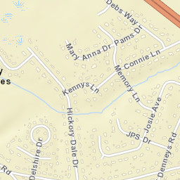 Hickory Dale Acres Delaware Street Map