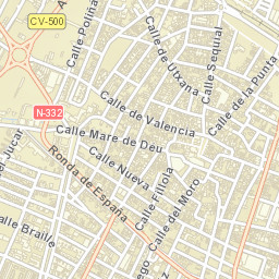 Sueca Street Map