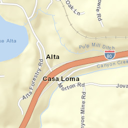 Alta California Street Map