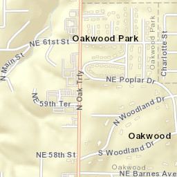 5901-5929 Northeast Poplar Drive Kansas City Street Map