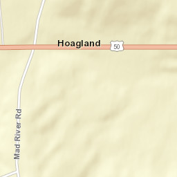 Hoagland Ohio Street Map
