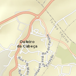 Outeiro da Cabeça Street Map